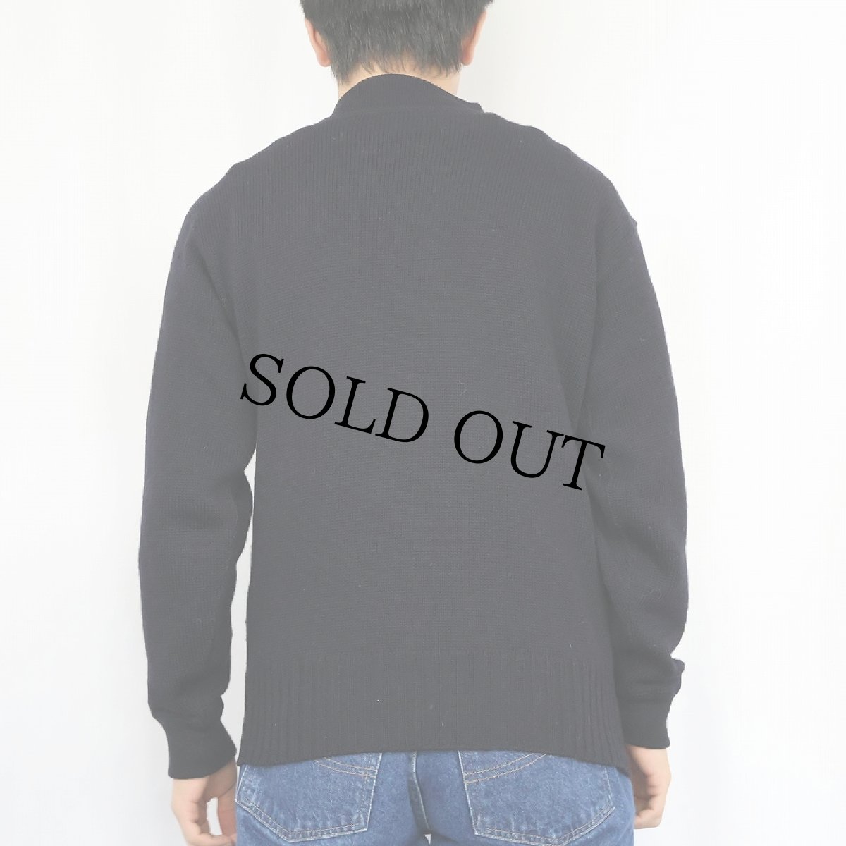 画像3: 40〜50's U.S.NAVY GOBウールニットセーター NAVY 42 (3)