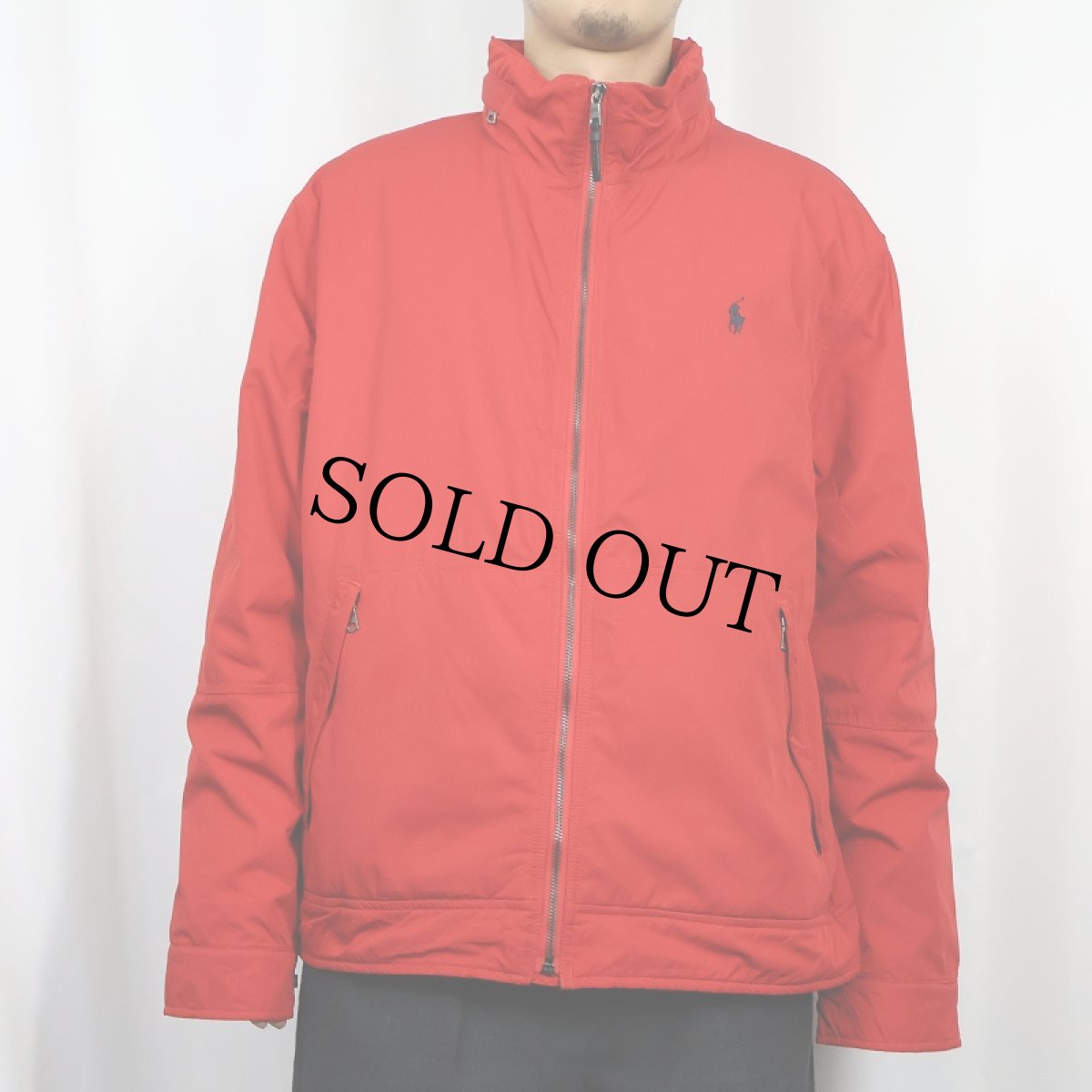 画像2: POLO Ralph Lauren ロゴ刺繍 ポリエステルジップジャケット XL (2)
