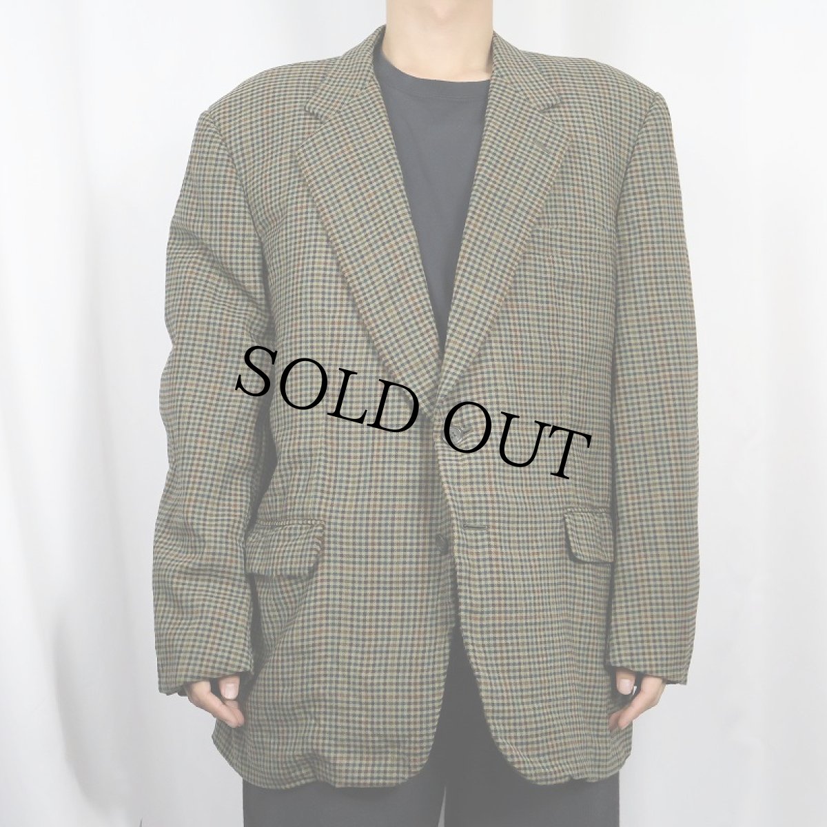 画像2: 70〜80's Burberrys' チェック柄 ウールテーラードジャケット (2)