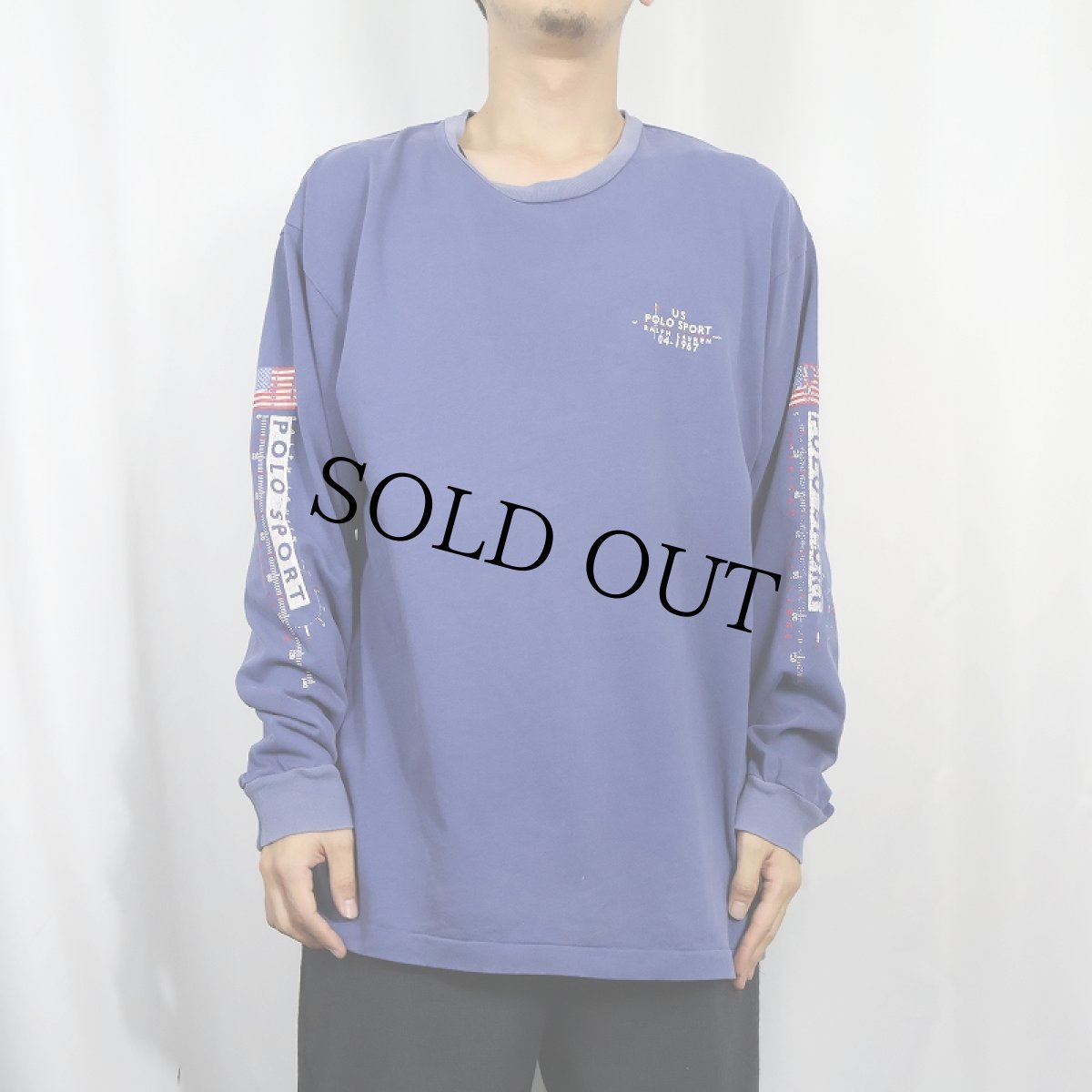 画像2: 90's POLO SPORT Ralph Lauren プリントロンT (2)