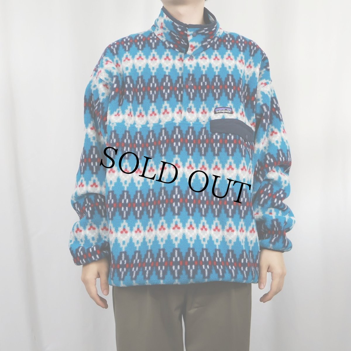 画像2: 2016AW Patagonia 総柄 スナップT XL (2)