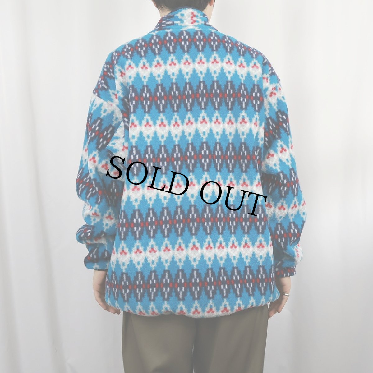 画像3: 2016AW Patagonia 総柄 スナップT XL (3)