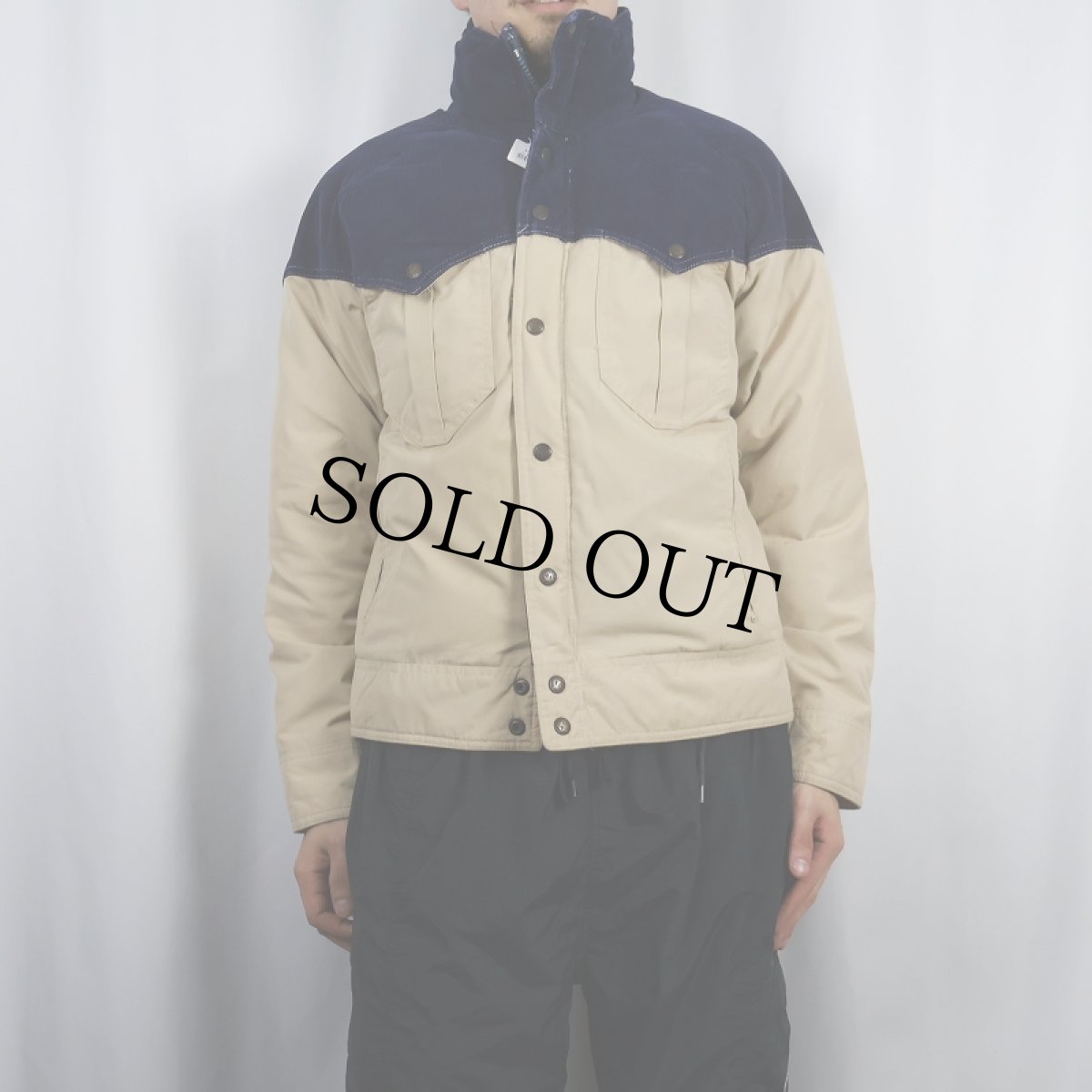 画像2: 70〜80's HIGH SLOPE ウエスタンヨーク ダウンジャケット M (2)