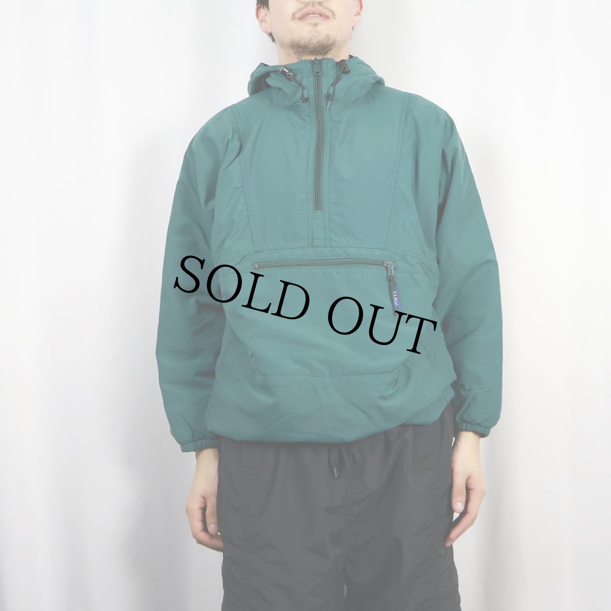 画像2: 80〜90's L.L.Bean USA製 ナイロンアノラックパーカー M (2)