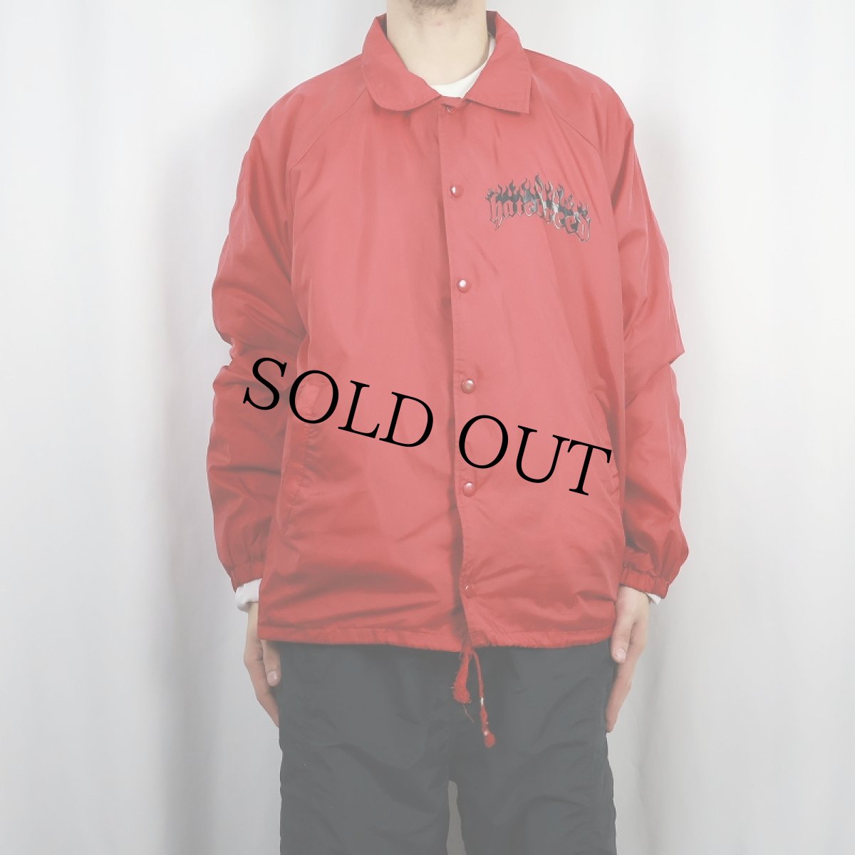 画像3: hatebreed メタルコア・バンド ナイロンコーチジャケット XL (3)