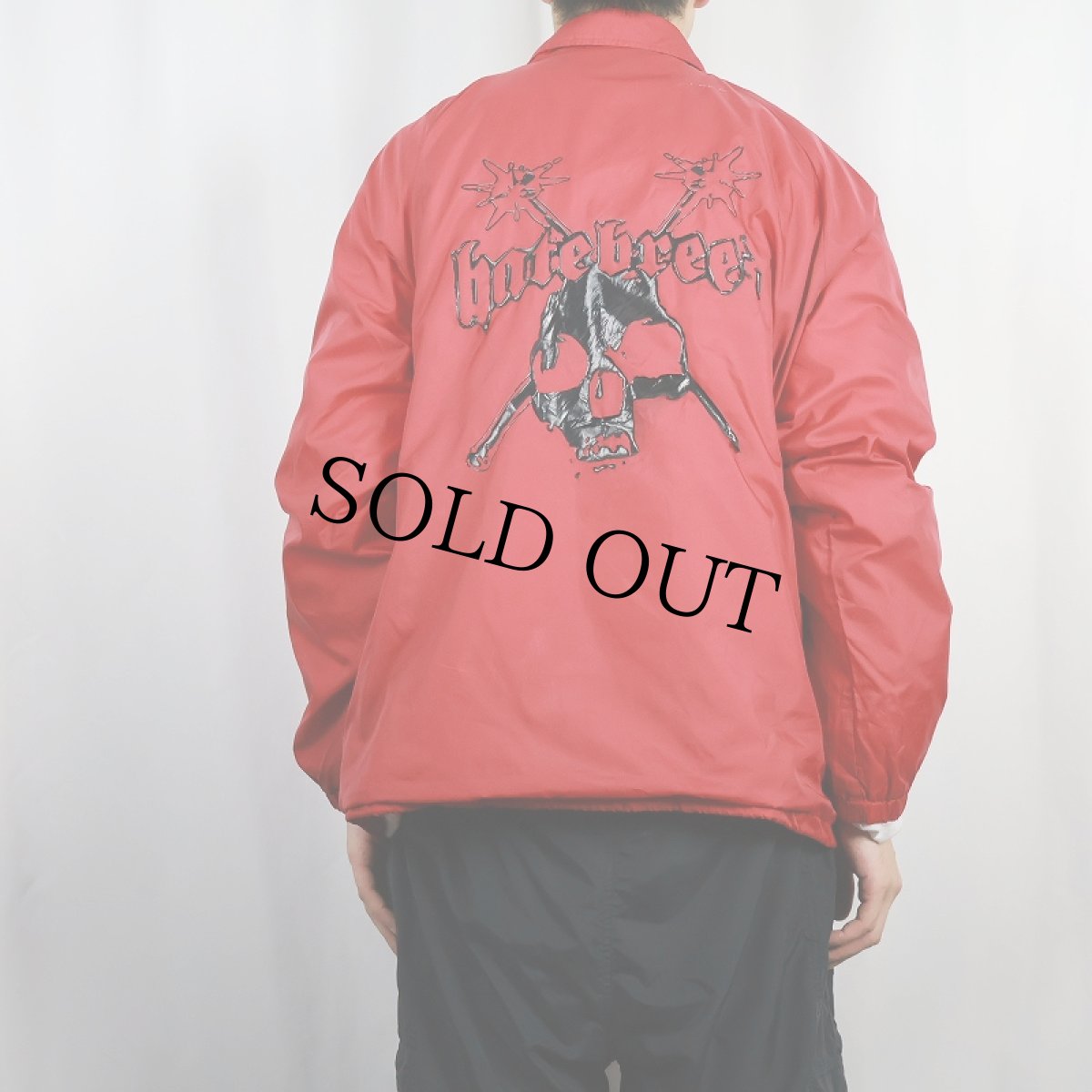 画像4: hatebreed メタルコア・バンド ナイロンコーチジャケット XL (4)