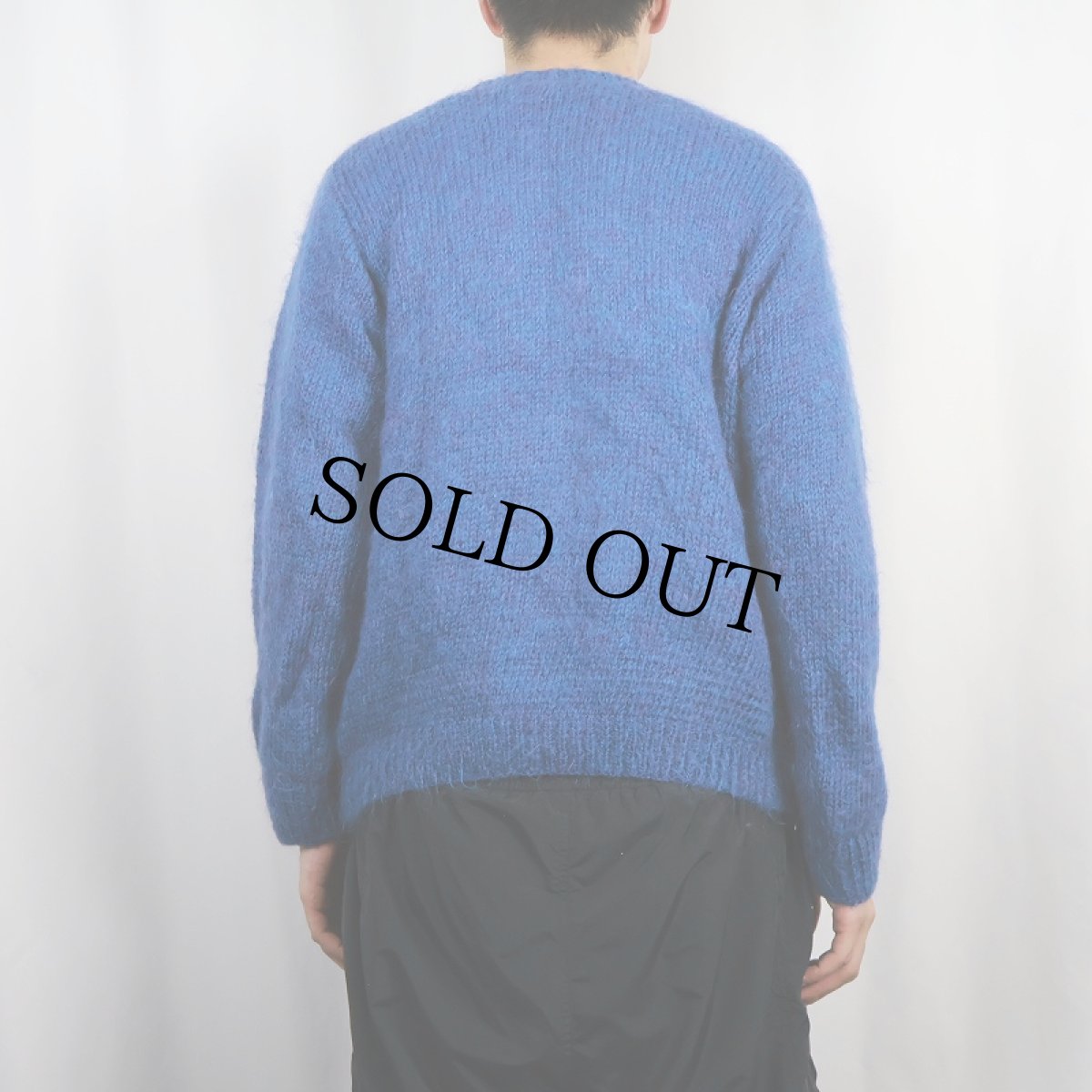 画像3: ハンドメイド ウールニットセーター (3)