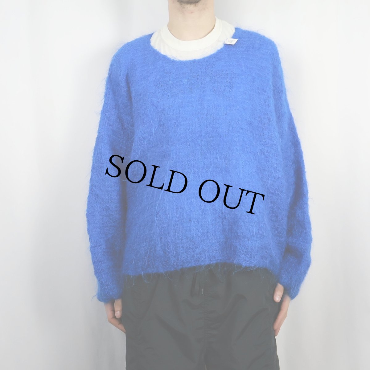 画像2: ハンドメイド シャギーニットセーター (2)