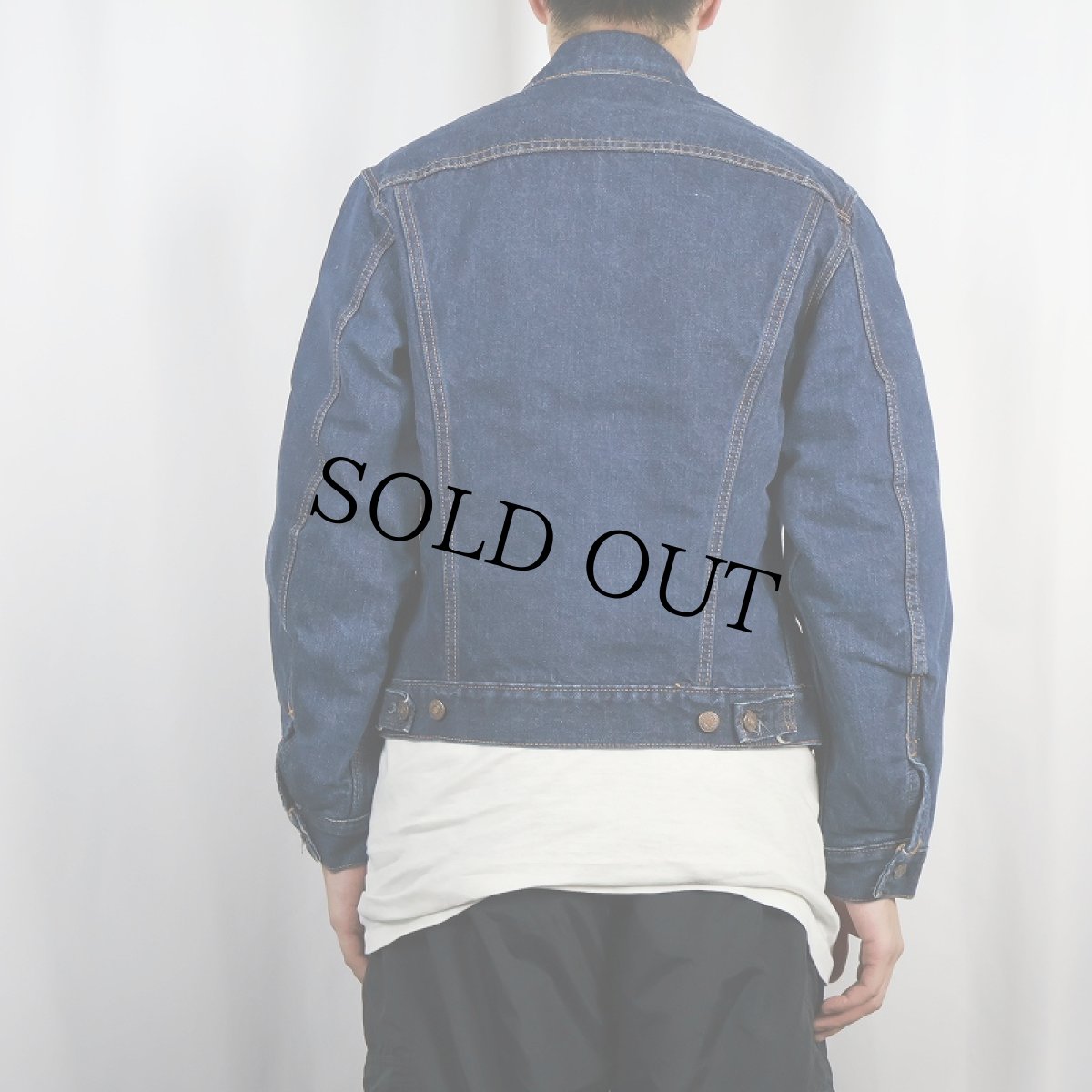 画像3: 60's LEVI'S 70505 BIGE USA製  ブランケットライナー デニムジャケット (3)