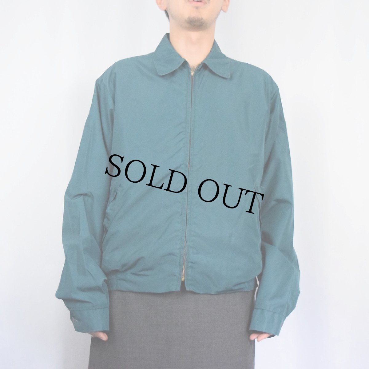 画像2: 50's McGREGOR USA製 "Nylon Anti-Freeze" ボアライナー ナイロンスイングトップ SIZE42 (2)