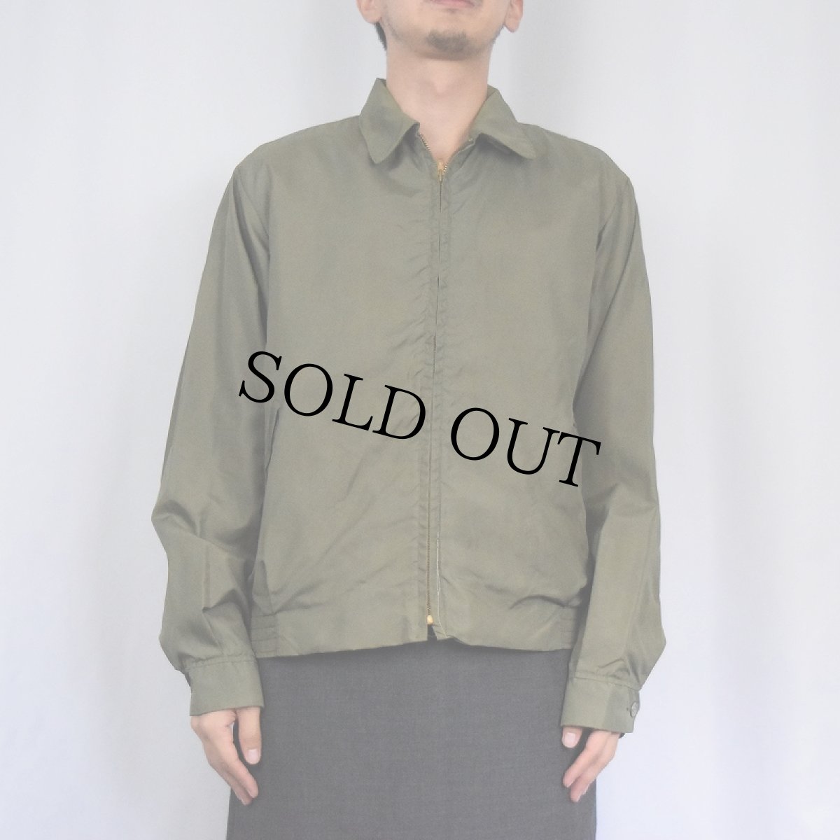 画像2: 60's McGREGOR USA製 "Nylon Anti-Freeze" ボアライナー ナイロンスイングトップ SIZE40 (2)