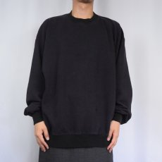 画像2: 90's duofold USA製 ロゴ刺繍スウェット PURPLE XXL (2)