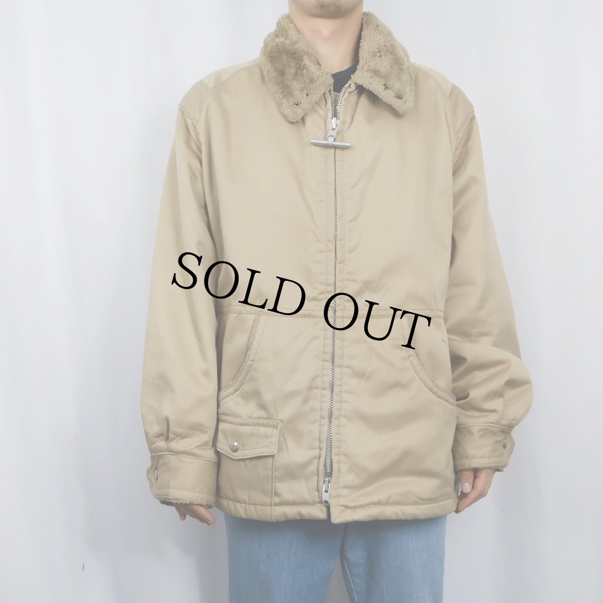 画像2: 60〜70's MIGHTY-MAC 裏ボア ジップジャケット SIZE46 (2)