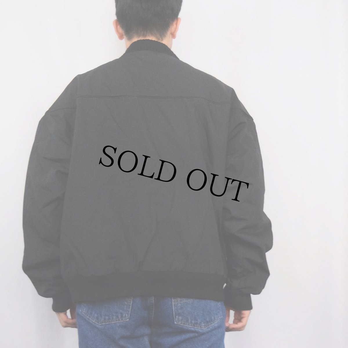 画像3: 90's BLAIR 中綿入り ダービージャケット BLACK XL (3)