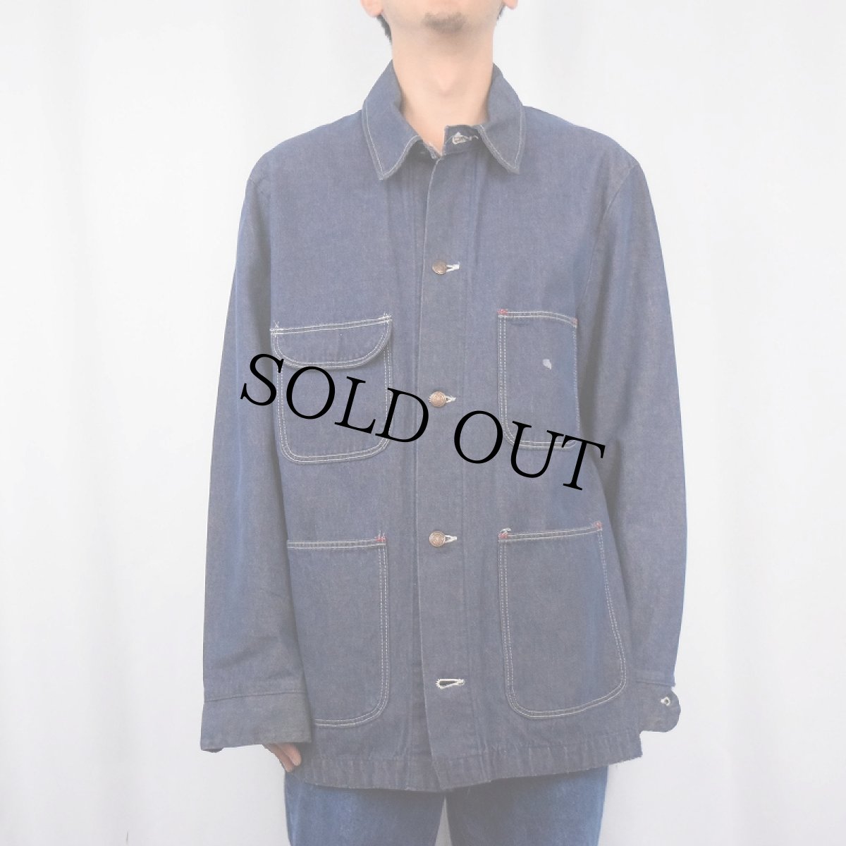 画像2: 70〜80's BIG BEN デニムカバーオール (2)