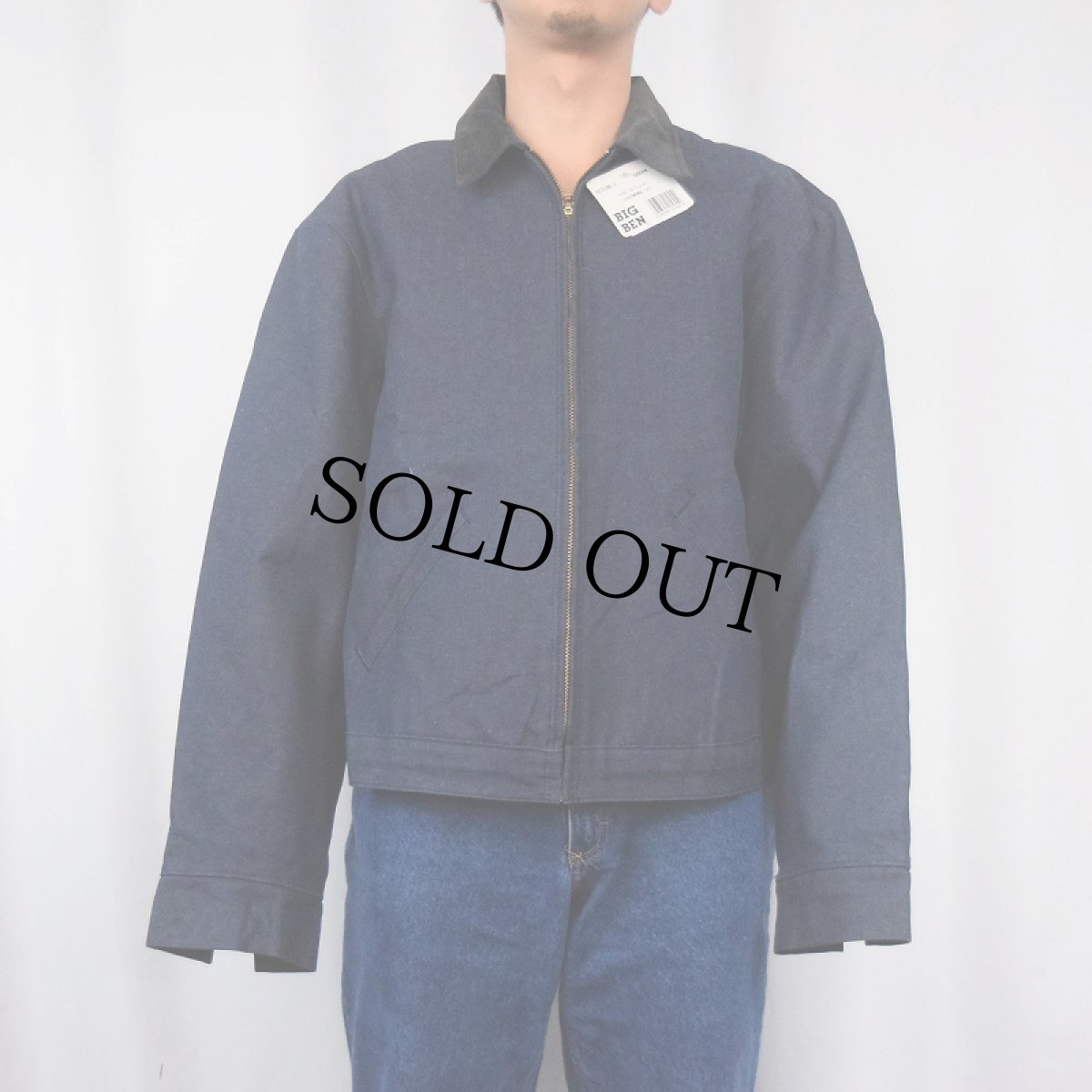 画像2: 90's BIG BEN USA製 ブランケットライナー デニムカバーオール DEADSTOCK SIZE44 (2)