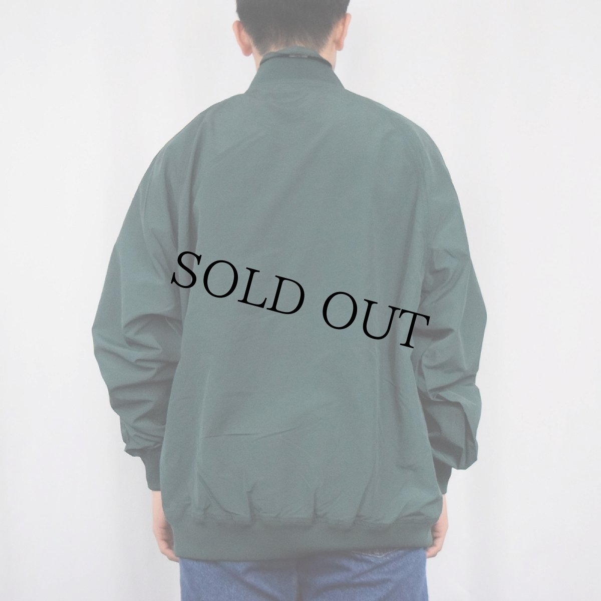 画像3: 90's ORVIS USA製 ロゴ刺繍 ハーフジップ ナイロンプルオーバージャケット L (3)