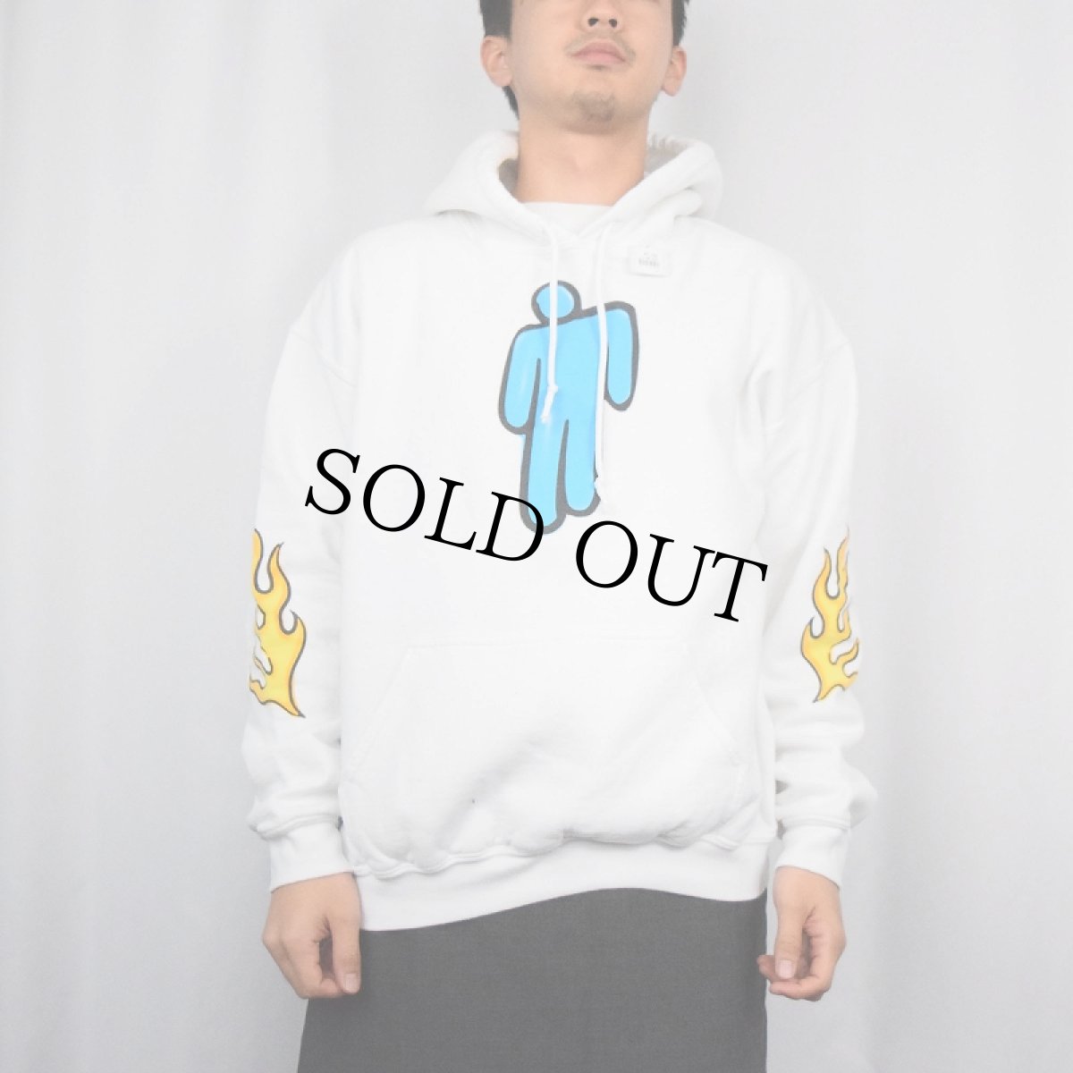 画像3: Billie Eilish "WORLD TOUR" ミュージシャンツアースウェットフーディー L (3)