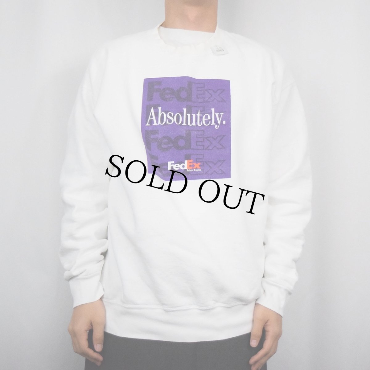 画像3: FedEx "Absolutely." 企業ロゴプリントスウェット XL (3)