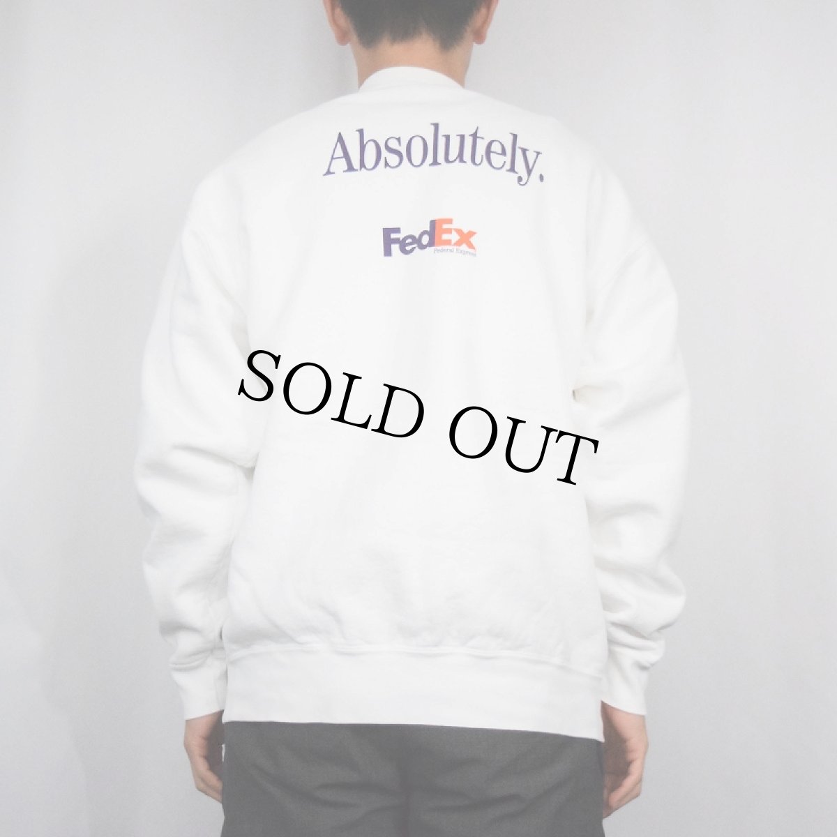 画像4: FedEx "Absolutely." 企業ロゴプリントスウェット XL (4)