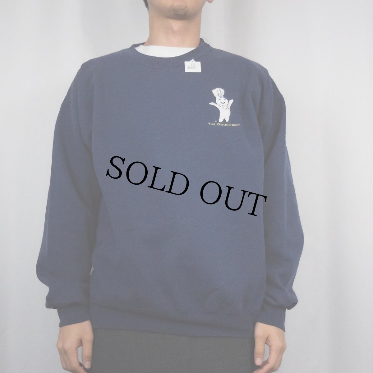 画像2: Pillsbury Doughboy キャラクター刺繍スウェット NAVY (2)