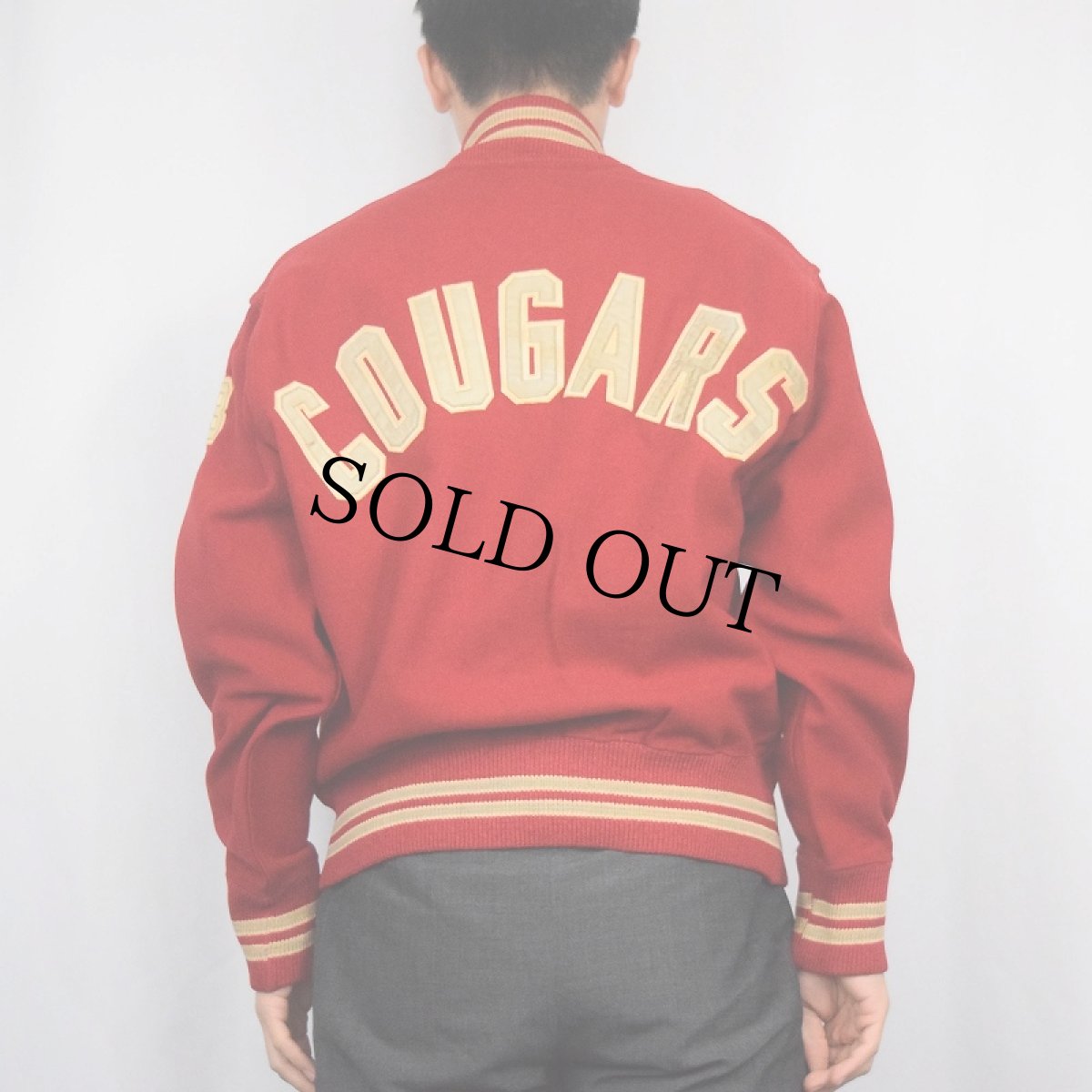 画像4: 50〜60's SIMCHUK "WASHINGTON STATE" ハーフスナップ ウールスタジャン SIZE42 (4)