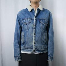 画像2: 80's Levi's USA製 デニムボアジャケット SIZE42L (2)