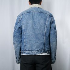 画像3: 80's Levi's USA製 デニムボアジャケット SIZE42L (3)