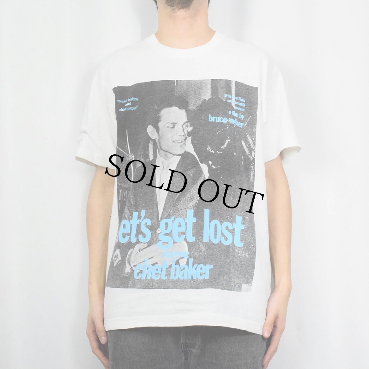 画像3: 90's BRUCE WEBER USA製 "let's get lost starring chet baker" フォトプリントTシャツ L (3)