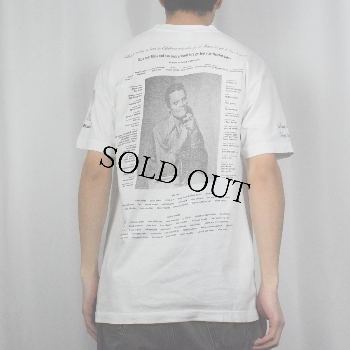 画像4: 90's BRUCE WEBER USA製 "let's get lost starring chet baker" フォトプリントTシャツ L (4)