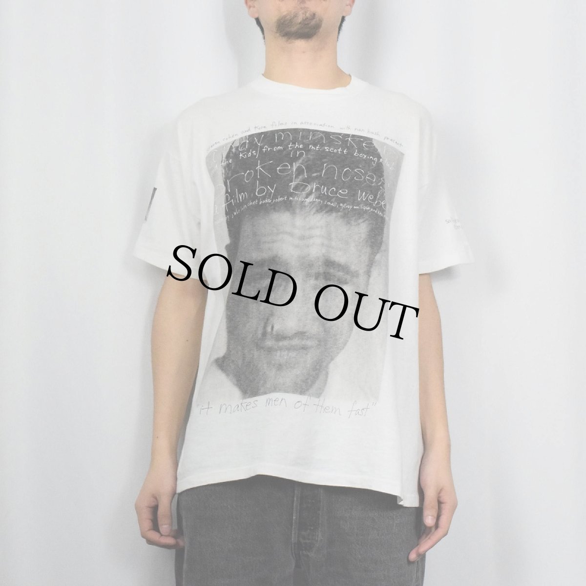 画像2: 90's BRUCE WEBER USA製 "Broken Noses" フォトプリントTシャツ XL (2)