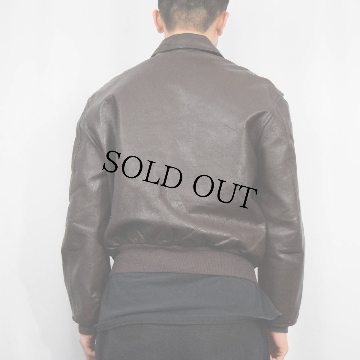 画像3: 80's SADDLERY USA製 "A-2 TYPE" レザージャケット SIZE38R (3)