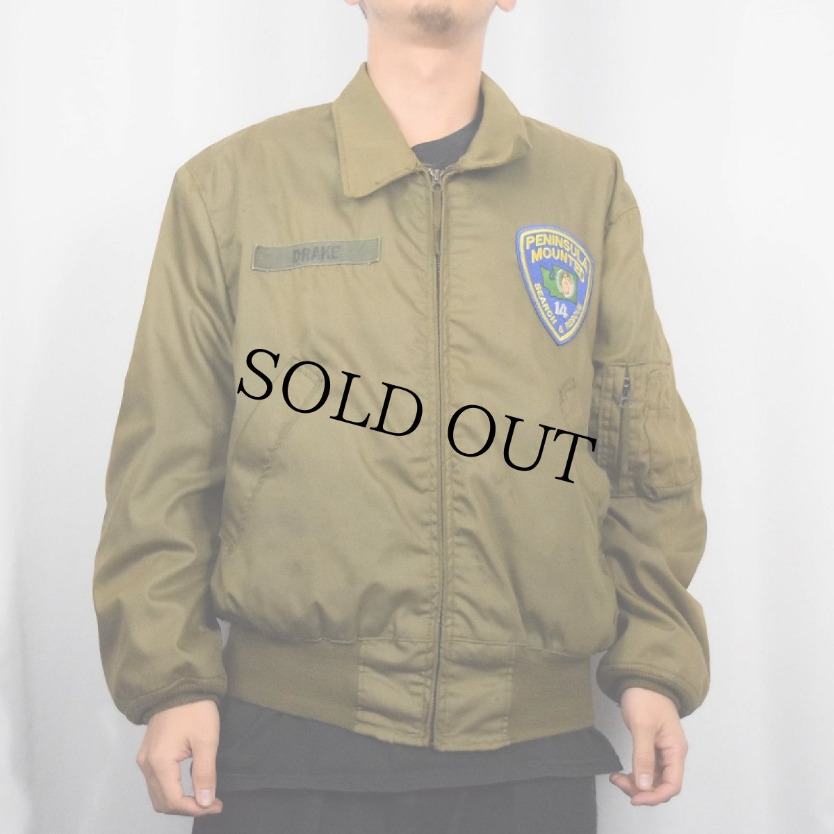 画像2: 70's U.S.ARMY パッチ付き ヘリクルーフライトジャケット (2)