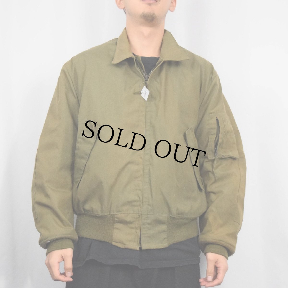画像2: 民間品 90's ALPHA INDUSTRIES,INC CVC タンカースジャケット LARGE-REGULAR (2)