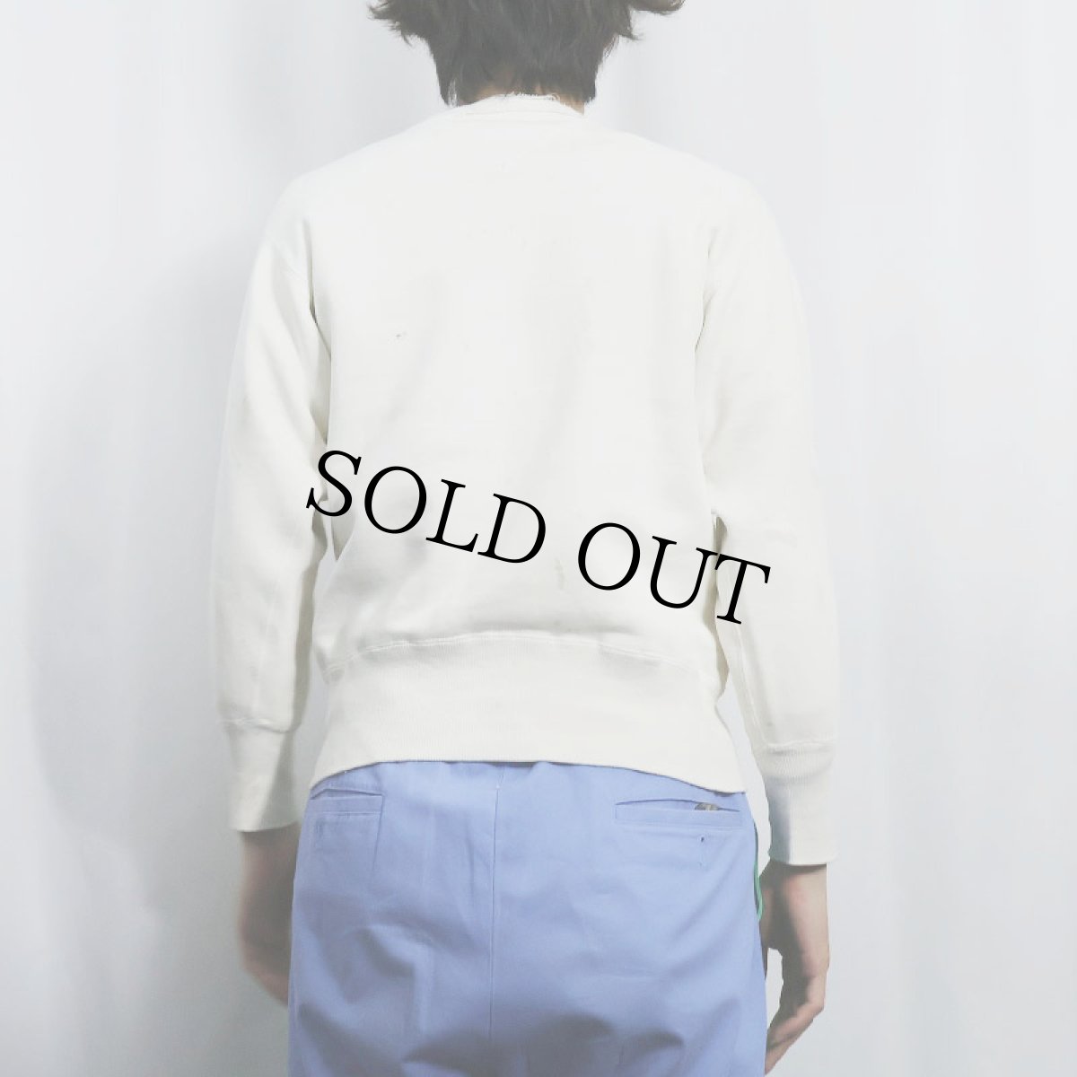 画像3: 40〜50's 両V 無地スウェット (3)