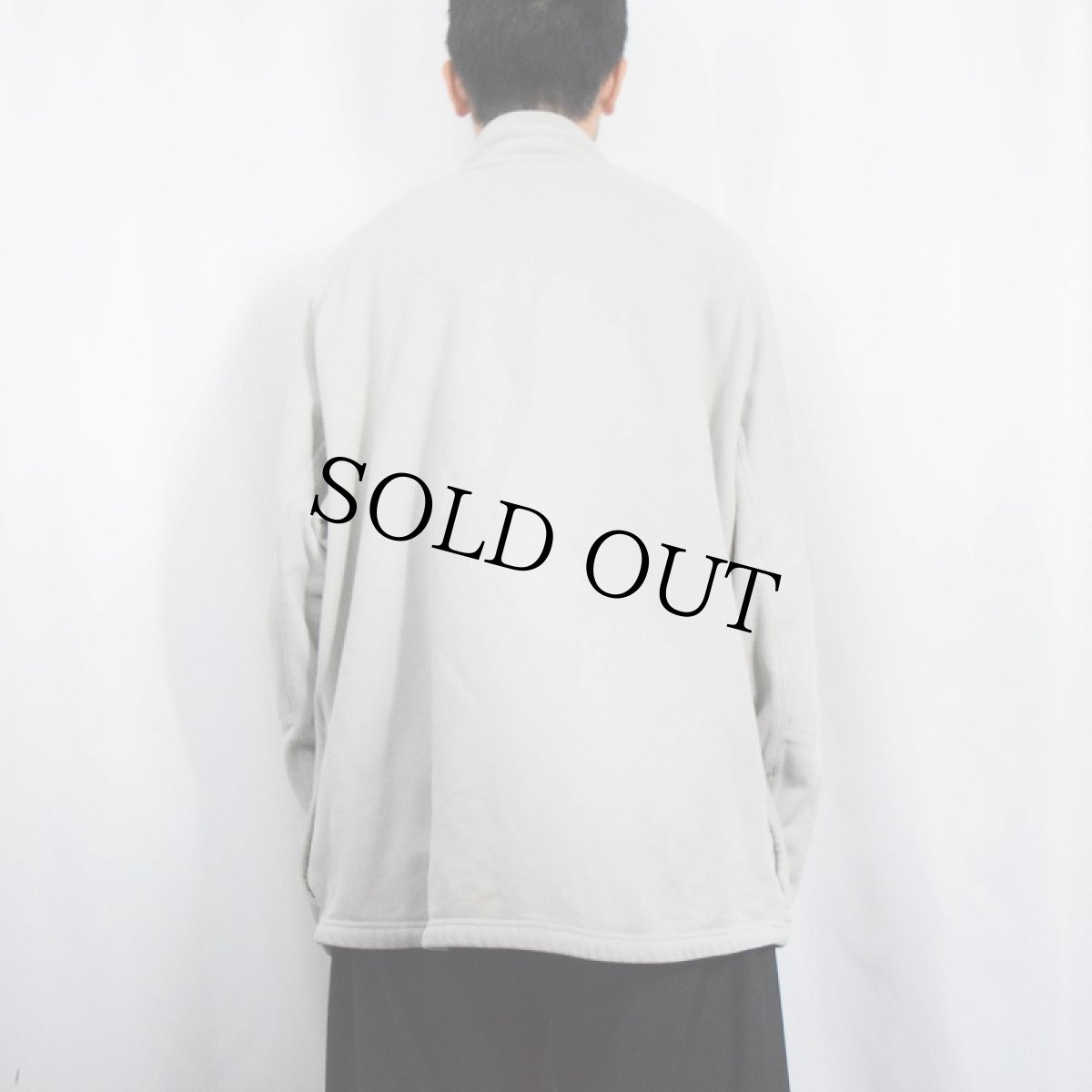 画像3: NIKE ロゴ刺繍 ハーフジップスウェット XL (3)