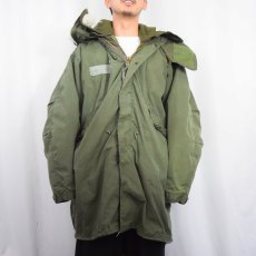 画像2: 80's U.S.ARMY M-65 ライナー/フード付き モッズコート MEDIUM (2)