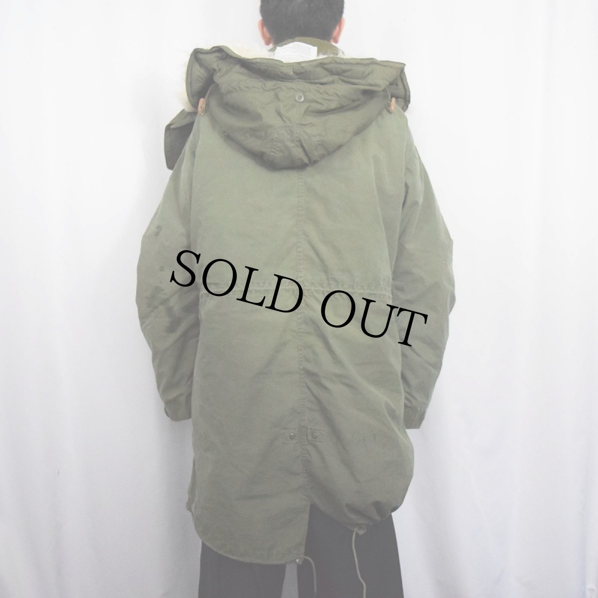 画像3: 80's U.S.ARMY M-65 ライナー/フード付き モッズコート MEDIUM (3)