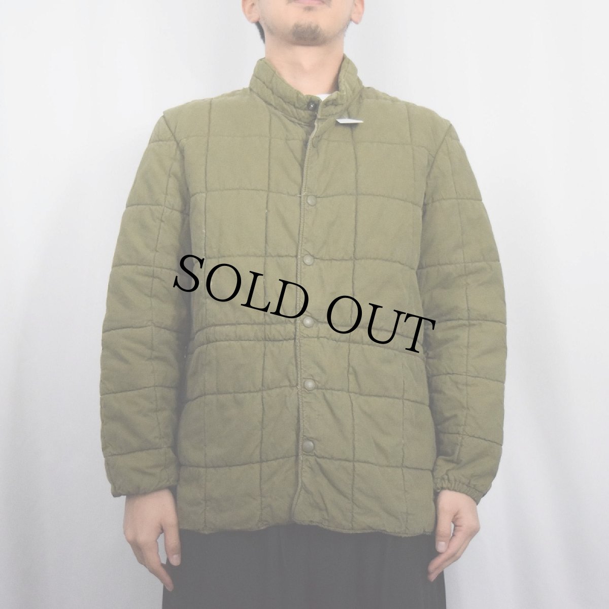 画像2: 50's FRENCH ARMY キルティングライナージャケット SIZE6 (2)