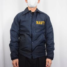 画像2: 70's ARTEX "NAVY" ボアライナー コーチジャケット NAVY XS (2)