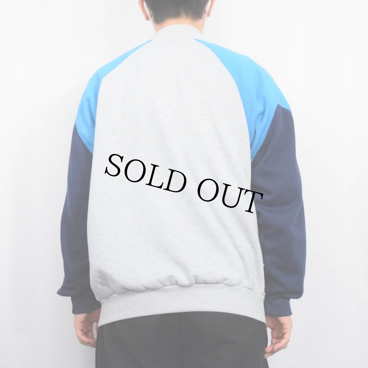 画像3: 80's adidas ロゴ刺繍 スウェットジップジャケット (3)