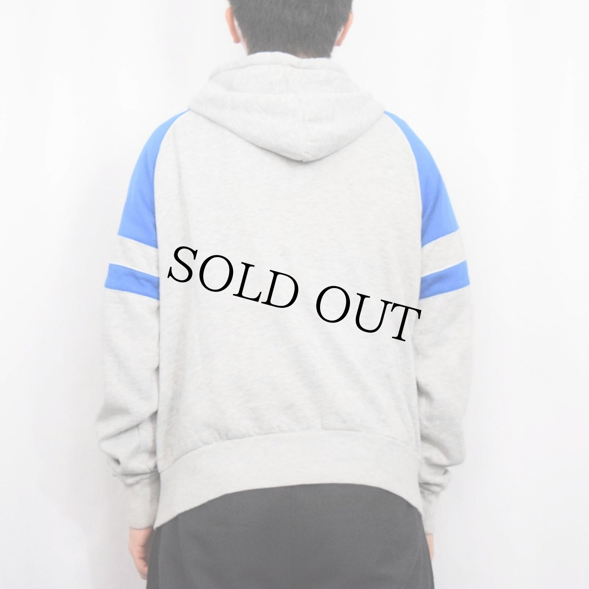 画像5: 【SALE】 80's NIKE 紺タグ ロゴ刺繍 スウェットジップパーカー L (5)