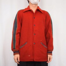 画像2: 【SALE】 50's メルトンロングスタジャン (2)