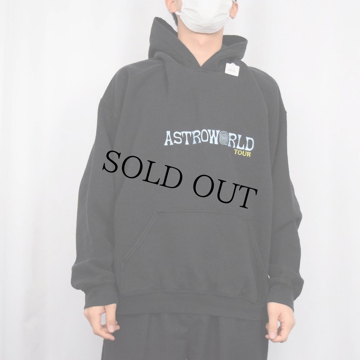 画像3: Travis Scott ASTRO WORLD "Wish You Were Here" ヒップホップツアースウェットフーディー BLACK L (3)