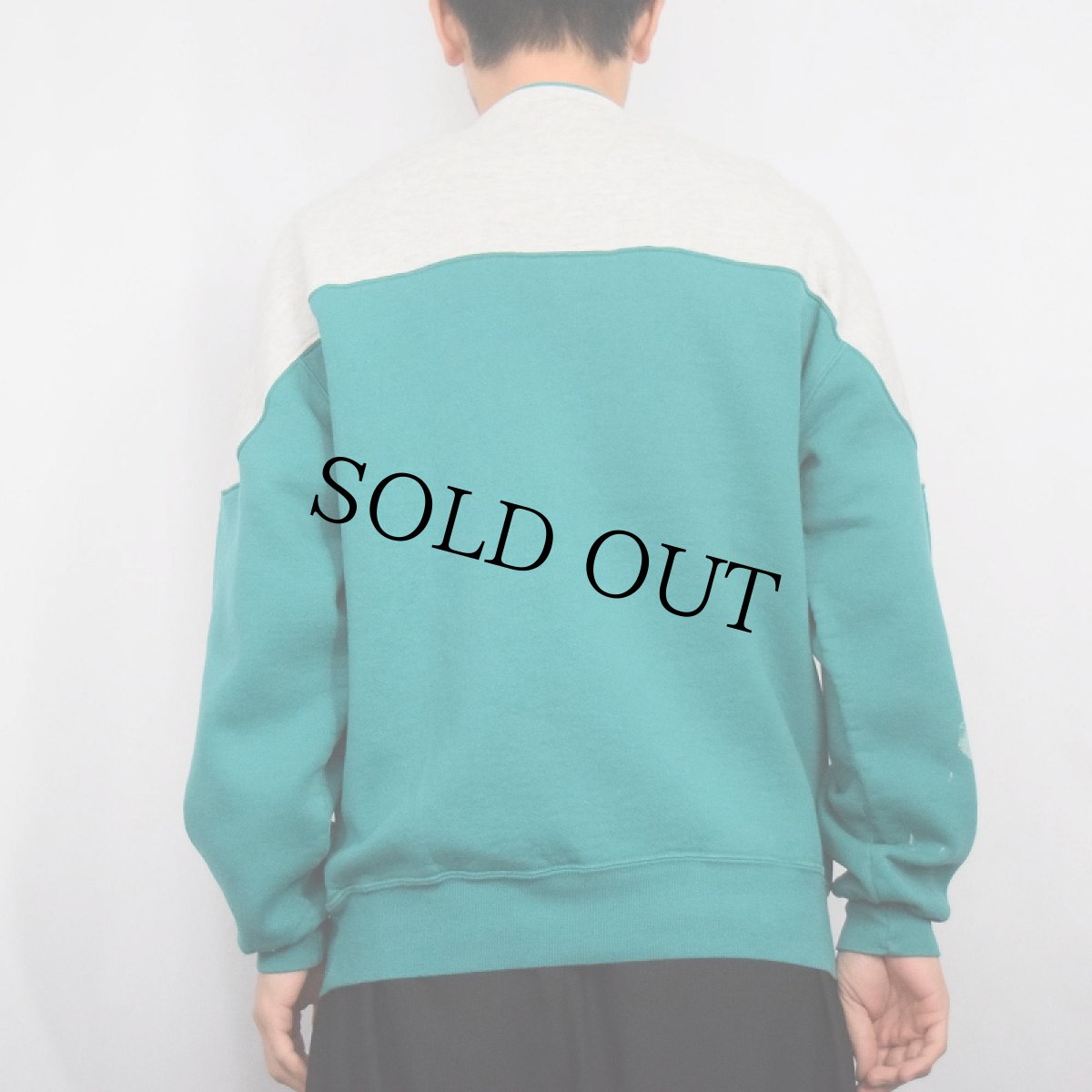 画像3: 90's RUSSELL ATHLETIC USA製 2トーン プリントスウェット XL (3)