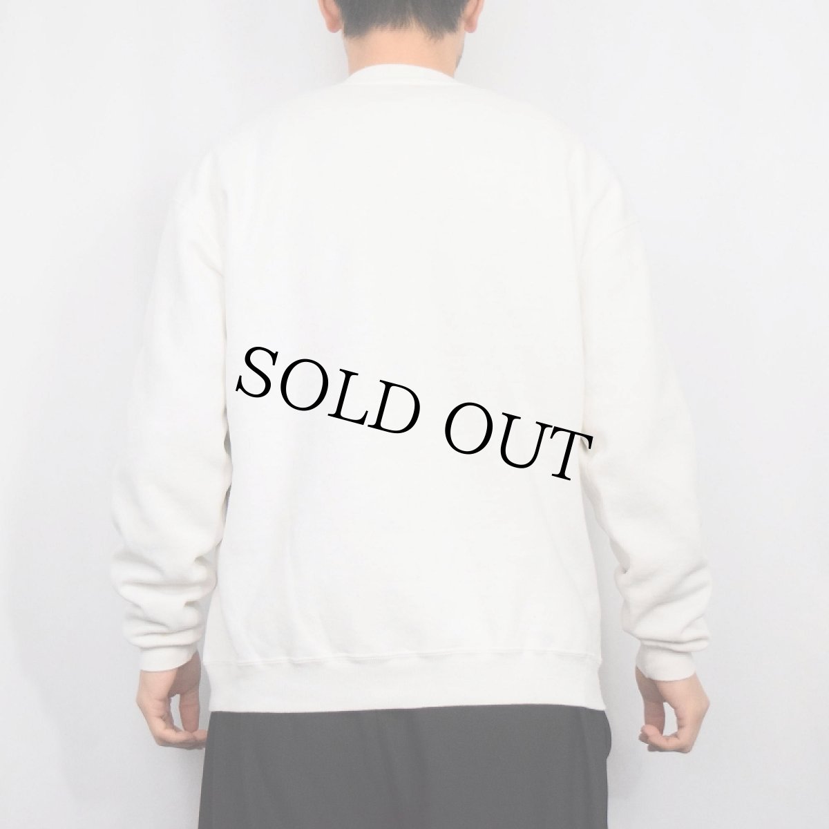 画像3: 80's RUSSELL ATHLETIC USA製 "MICHIGAN STATE" 前V プリントスウェット XL (3)