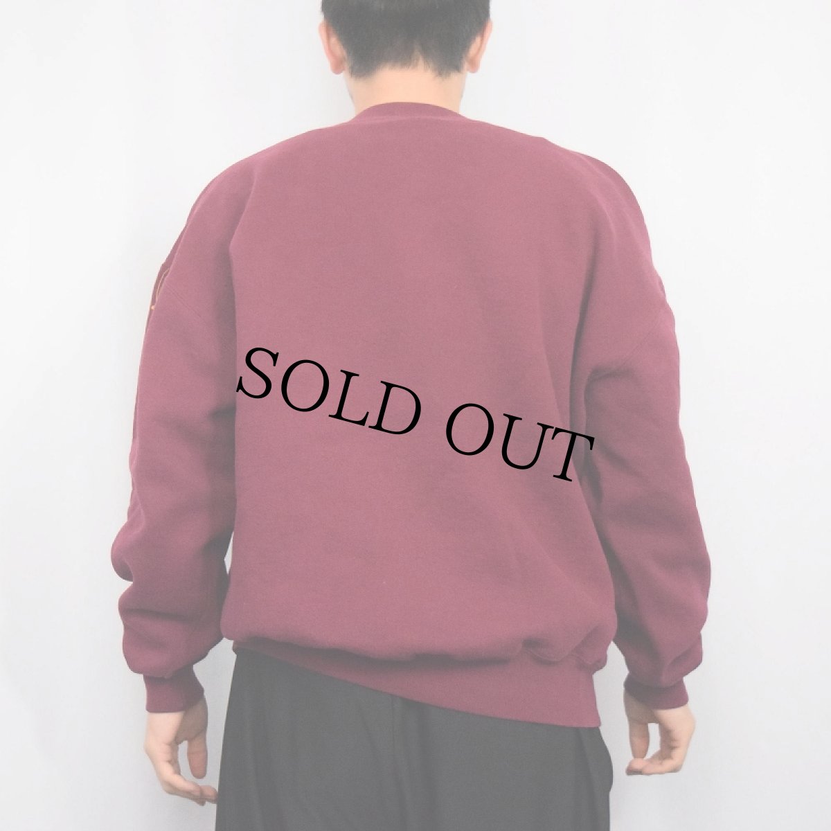 画像3: 90's RUSSELL ATHLETIC USA製 前V 無地スウェット XXL (3)