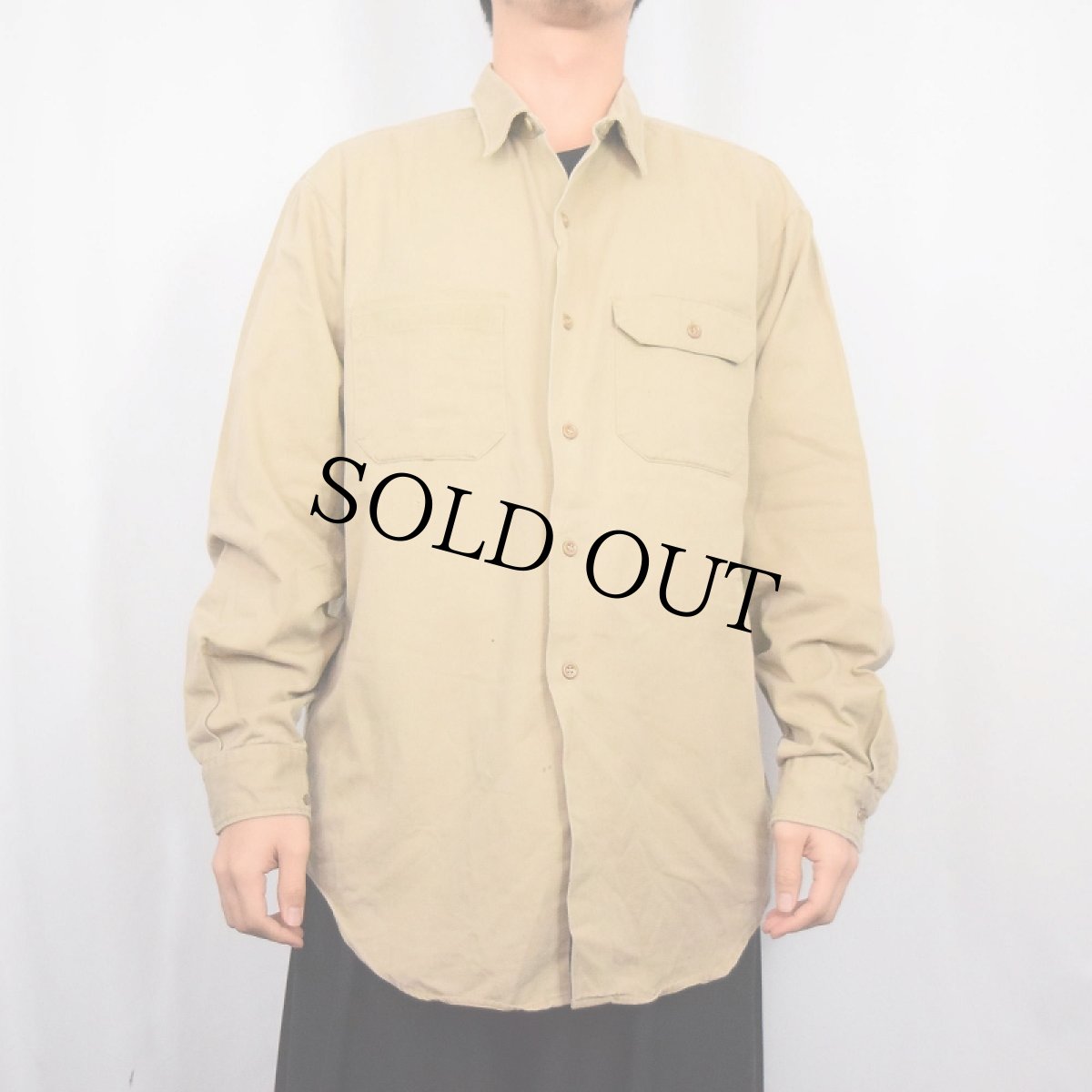 画像2: 60's Penneys BIG MAC コットン×ナイロンシャツ (2)