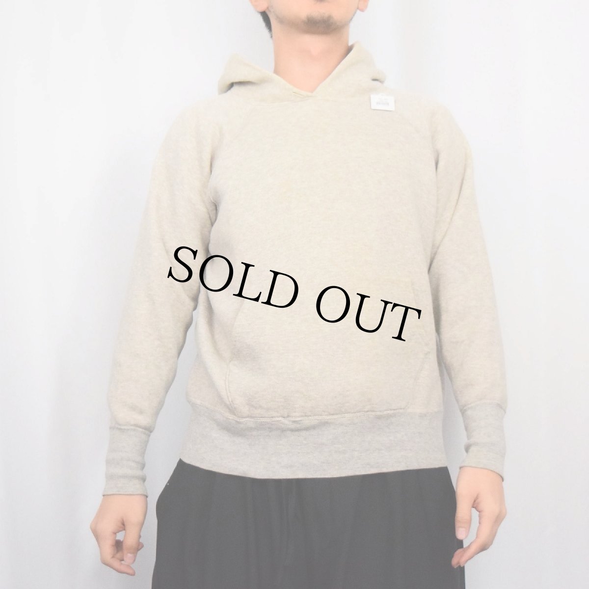 画像2: 60's 無地ラグランスウェットフーディー L (2)