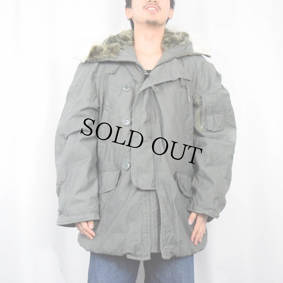 画像2: 80's U.S.AIR FORCE N-3B フライトジャケット MEDIUM (2)